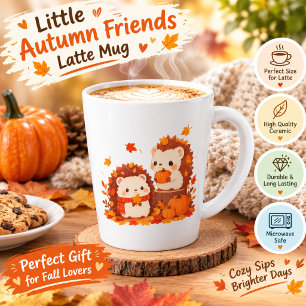 Süße Herbstigel – Kawaii Waldtiere Milchtasse
