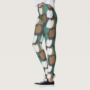 Süße Herbstkürbisse in Erdtönen Leggings