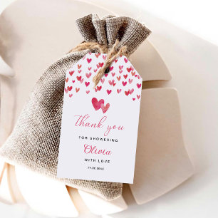 Süße Herz Baby Shower Geschenkanhänger