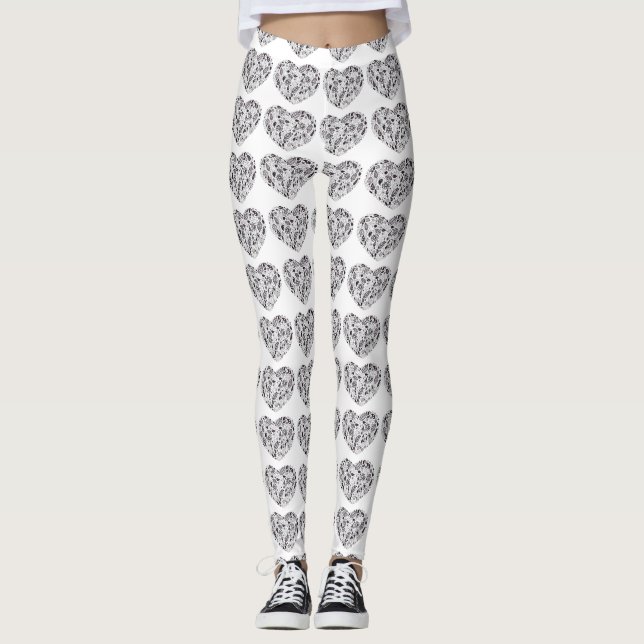 Süße Herz-Leggings Leggings (Vorderseite)