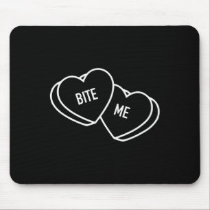 Süße Herzen beißen mich, Lustiger Anti-Valentinsta Mousepad