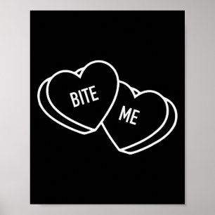 Süße Herzen beißen mich, Lustiger Anti-Valentinsta Poster