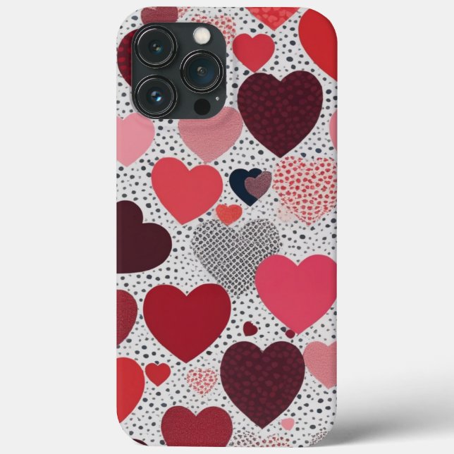 Süße Herzen Case-Mate iPhone Hülle (Rückseite)