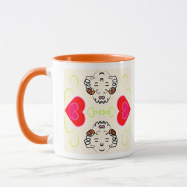 Süße Herzen Muster Tasse
