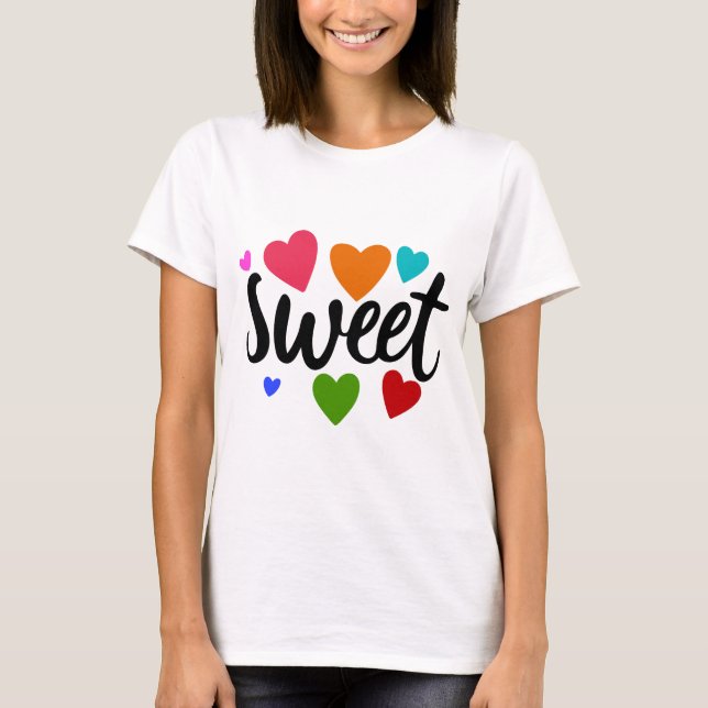 Süße Herzen  T-Shirt (Vorderseite)