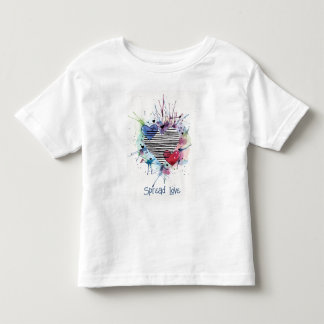 Süße Herzen und Waschungen in Wasserfarbe T-Shirt