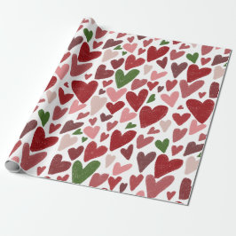 Süße Herzen Valentinstag Tasse Geschenkpapier