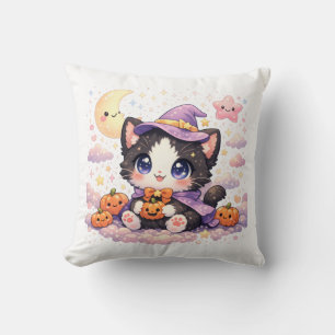 Süße Hexen-Wolken-Kitty Kissen