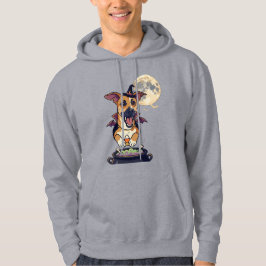 süße Hexenhund gruseliger Halloween Hoodie