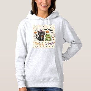 Süße Hexenkatze Halloween Zu süß zum Gruseln Hoodie
