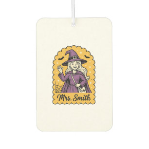 Süße Hexenlehrerin Frau Smith Vintage-Halloween-De Autolufterfrischer