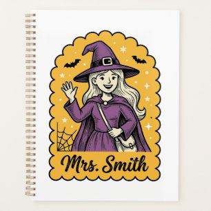 Süße Hexenlehrerin Frau Smith Vintage Halloween-De Planer