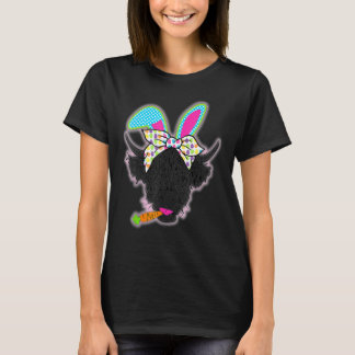 Süße Highland-Kuh-Osterhase-Kuh-Mädchen-Ostern T-Shirt