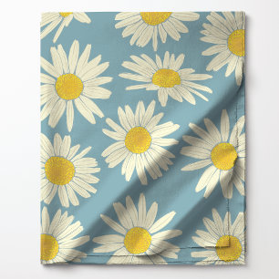 Süße Himmelblau-Weiße Blumen-Daisy Stoff