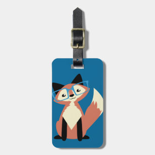 Süße Hipster-Brillen-Fuchs Gepäckanhänger