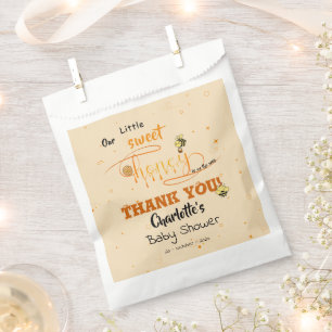 Süße Honig & Kawaii Augen Text Baby Shower Geschenktütchen