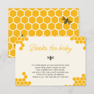 Süße Honig-Mama-to-Bee-Baby-Party-Bücher für Baby Begleitkarte