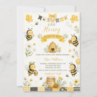 Süße Honigbiene Mädchen Baby Shower Daisy Floral