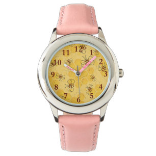 Süße Honigbienen summen Armbanduhr