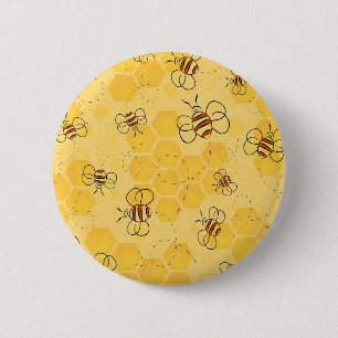 Süße Honigbienen summen Button