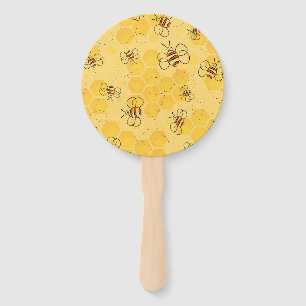 Süße Honigbienen summen Fächer