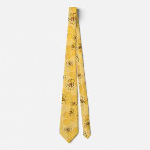 Süße Honigbienen summen Krawatte