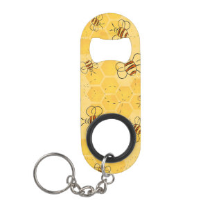 Süße Honigbienen summen Mini Flaschenöffner