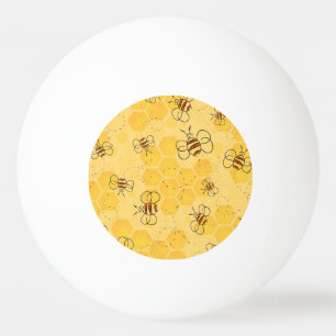 Süße Honigbienen summen Tischtennisball