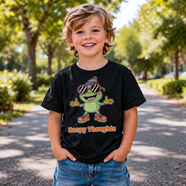 Süße Hoppy Thoughts Frosch Pun T-Shirt (Von Creator hochgeladen)