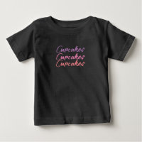 Süße hübsche niedliche Cupcakes Baby T-Shirt