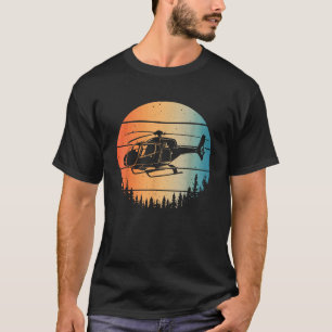 Süße Hubschrauber-Kunst für Männer Frauen Aviator T-Shirt