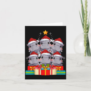 Süße Hüfte Le Hiptamus Weihnachtsbaum Xmas Hut Karte