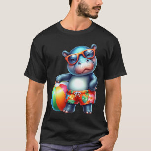 Süße Hüfte Sommerurlaub Strandball T-Shirt