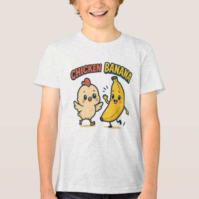 SÜSSE HUHN BANANE! Tri-Blend SHIRT (Vorderseite)