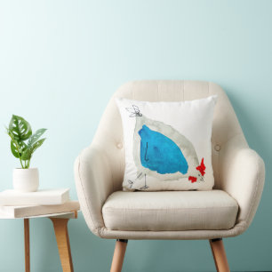 Süße Hühner Aquarell Kissen