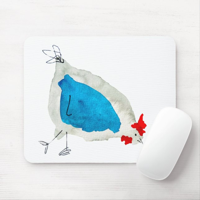 Süße Hühner Aquarell Mousepad (Mit Mouse)