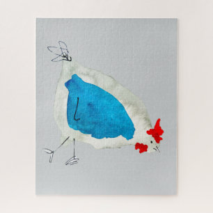 Süße Hühner Aquarell Puzzle