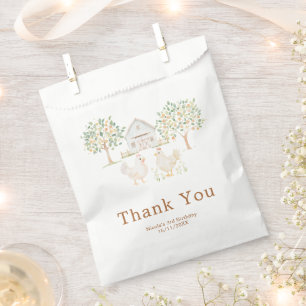 Süße Hühner-Farm-Scheunen-Geburtstagsfeier Geschenktütchen