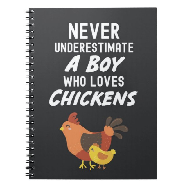 Süße Hühner-Geschenke für Baby-Jungen Kinder Tierl Notizblock (Vorderseite)