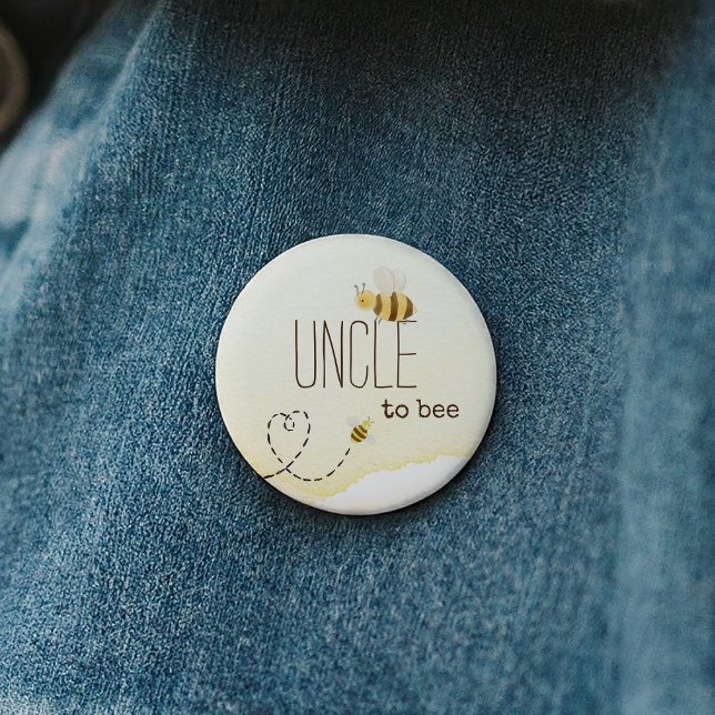 Süße Hummel-Baby-Party-Onkel-wird-Biene-Button Button (Von Creator hochgeladen)