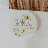 Süße Hummel-Baby-Party-Opa-wird-Biene-Button