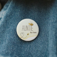 Süße Hummel-Baby-Party-Tante-Button