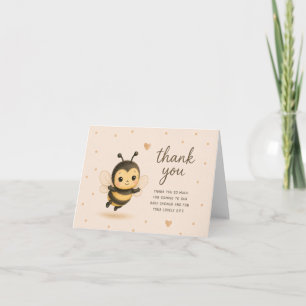 Süße Hummel-Baby-Shower-Dankeskarten Dankeskarte