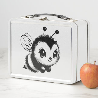 Süße Hummel Metall Brotdose