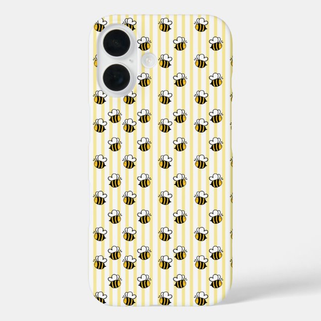Süße Hummel Nahtloses Muster Case-Mate iPhone Hülle (Rückseite)