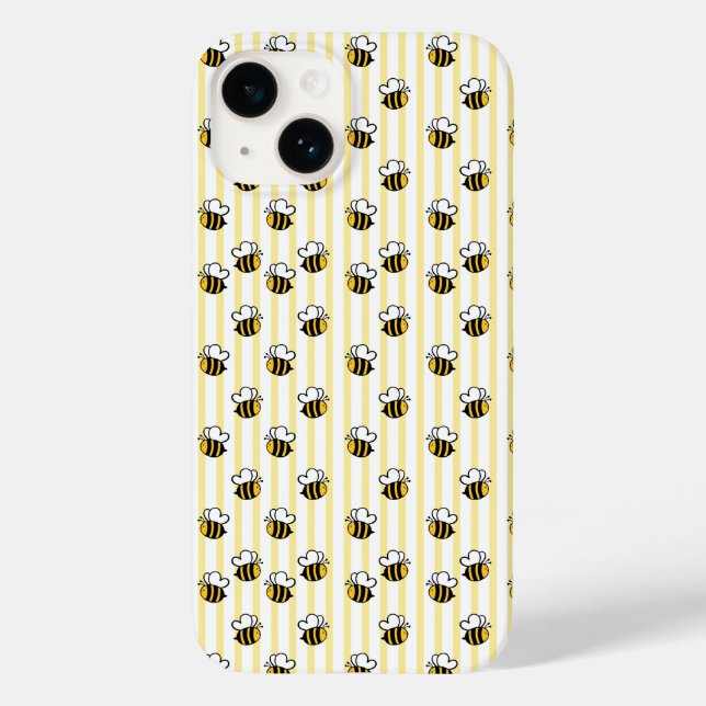 Süße Hummel Nahtloses Muster Case-Mate iPhone Hülle (Rückseite)