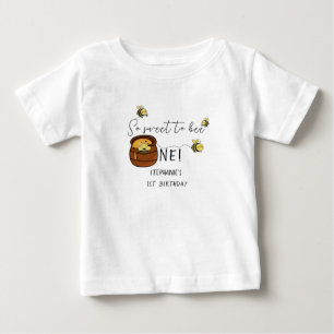 Süße Hummel So süß, um eine zu sein 1. Geburtstag Baby T-shirt