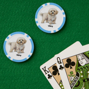 Süße Hund Illustration - Maltipoo Pokerchips