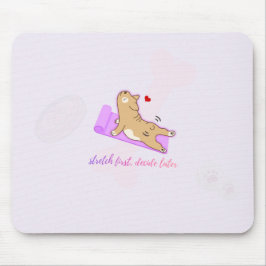 Süße Hund-Mauspad | Selbstfürsorge-Schreibtisch-De Mousepad