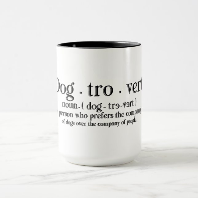 Süße Hund Zitat Tasse (Zentrum)
